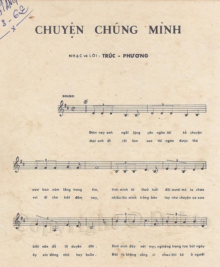 Sheet nhạc Chuyện Chúng Mình